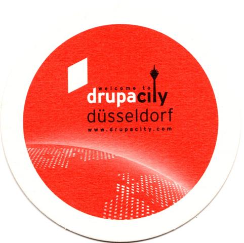 d�sseldorf d-nw zum schl�ssel drupa 1b (rund215-drupa city-schwarzrot)